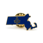 State of Massachusetts Pin